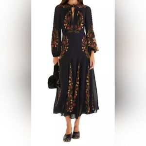 Farm Rio Berry Garden Midi Dress